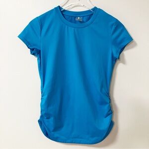 Calia | Blue Ruched Athletic Top S